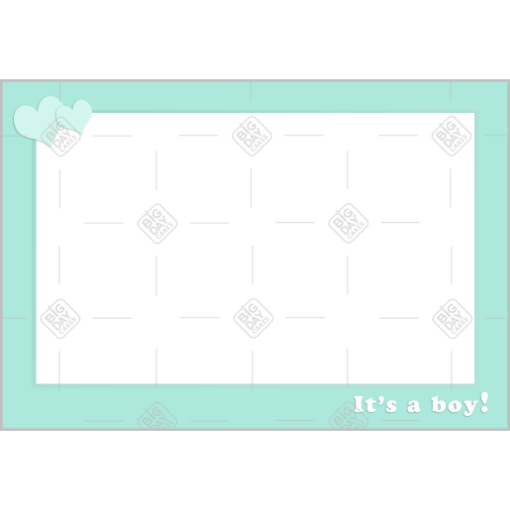 It's a boy green frame - landscape