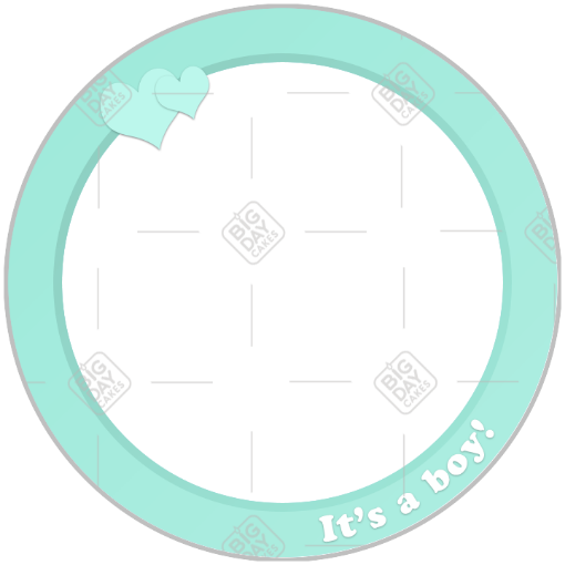 It's a boy green frame - round