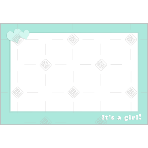 It's a girl green frame - landscape