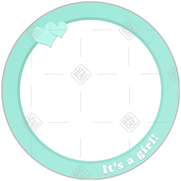 It's a girl green frame - round