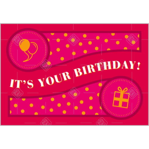 It's Your Birthday topper - landscape 