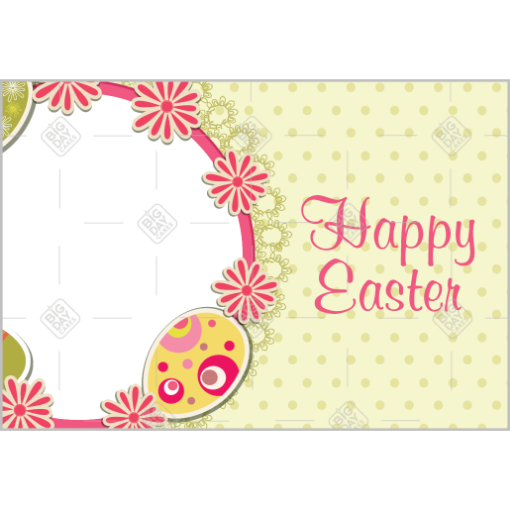 Happy Easter frame - landscape