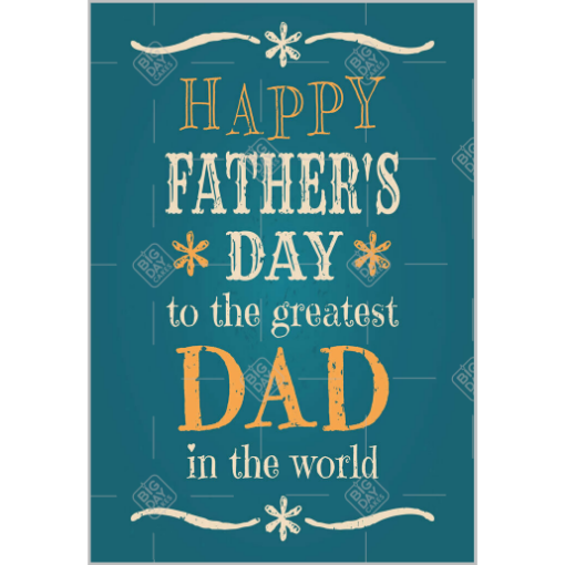 Fathers Day topper - portrait