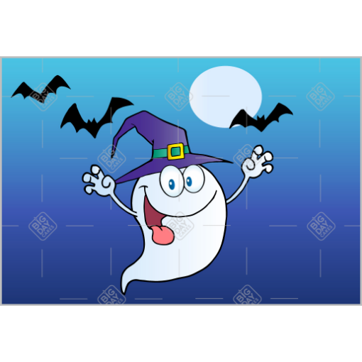 Cute ghost topper - landscape