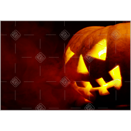 Scary Pumpkin topper - landscape