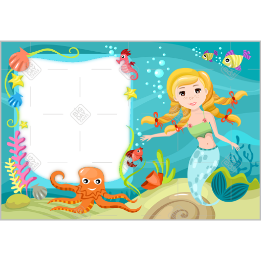 Mermaid frame - landscape