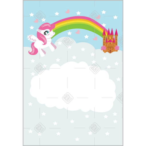 Cute pony topper - portrait