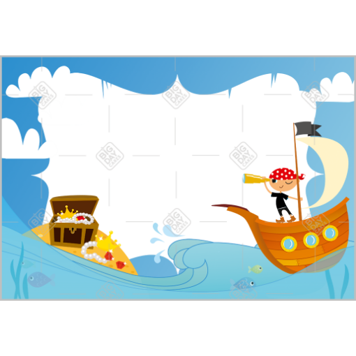 Pirates frame - landscape