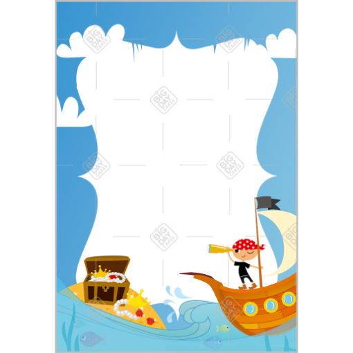 Pirates frame - portrait