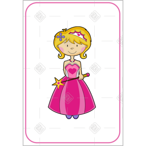 Princess topper - portrait