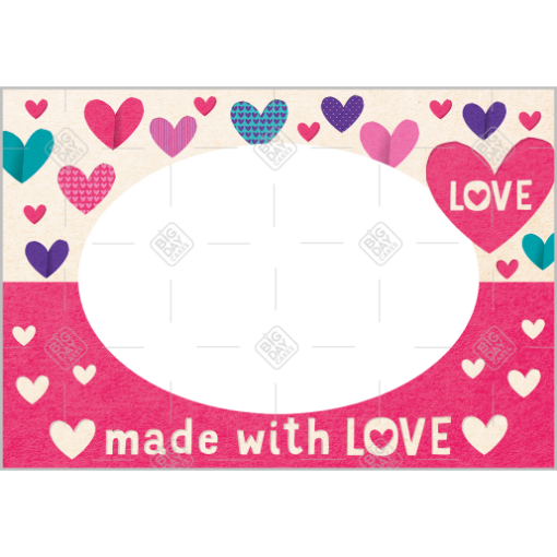Made with love frame - landscape