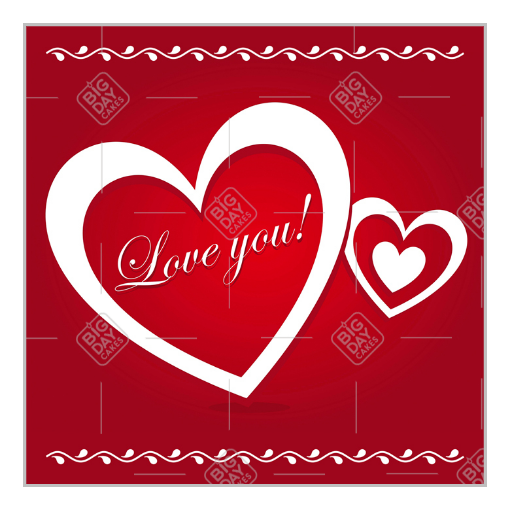 Love you topper - square