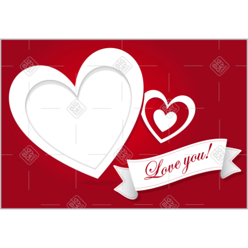 Love you frame - landscape