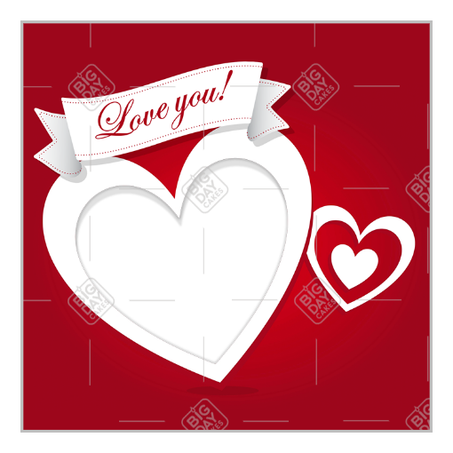Love you frame - square