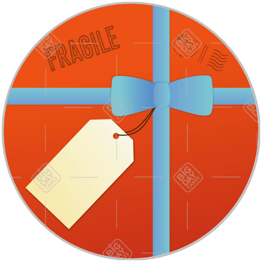Parcel topper - round