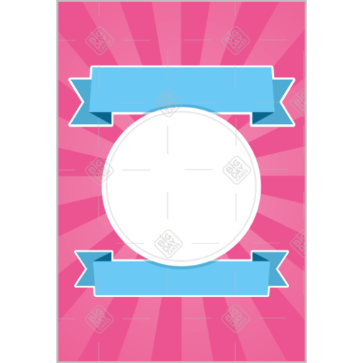 Pink rays frame - portrait
