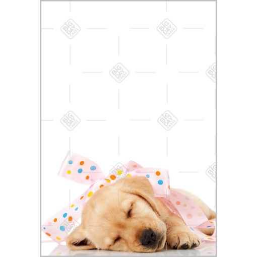 Cute puppy topper - portrait
