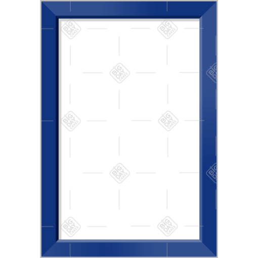 Simple dark blue frame - portrait