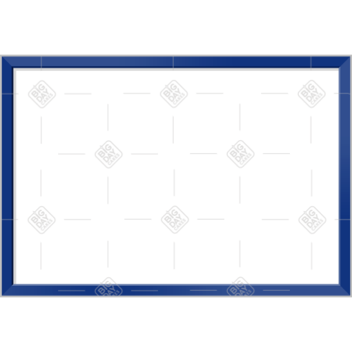 Simple think dark blue frame - landscape
