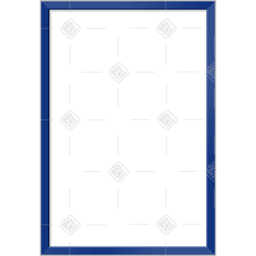 Simple thin dark blue frame - portrait