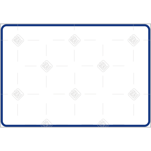 Simple very thin dark blue frame - landscape