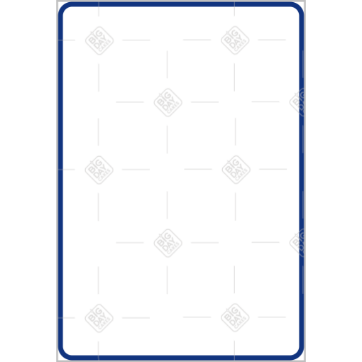 Simple very thin dark blue frame - portrait