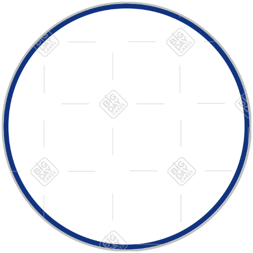 Simple very thin dark blue frame - round