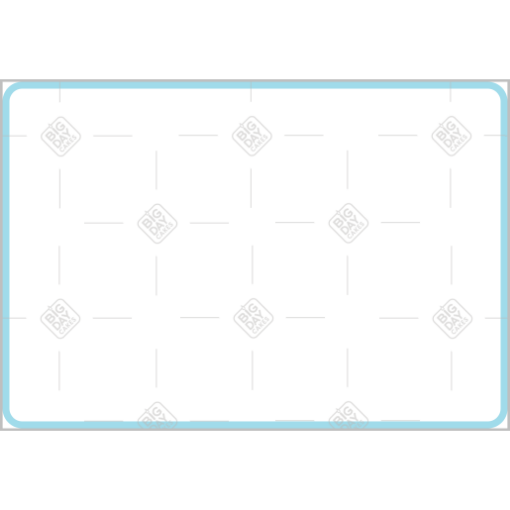 Simple very thin light blue frame - landscape