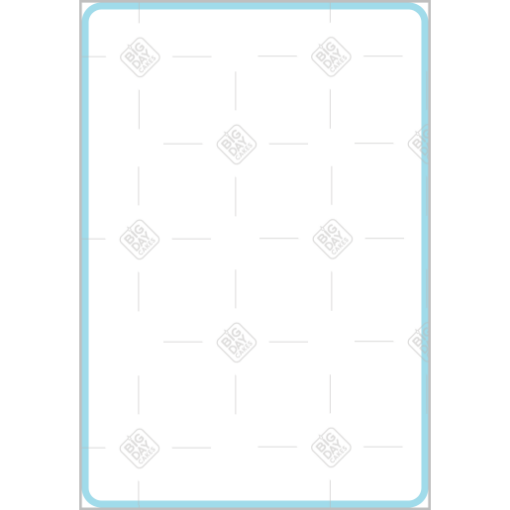 Simple very thin light blue frame - portrait