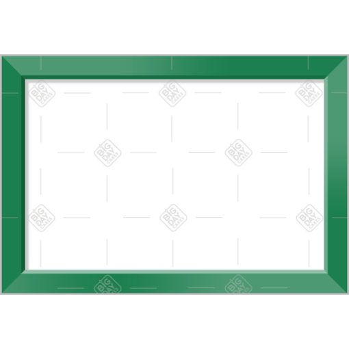 Simple green frame - landscape