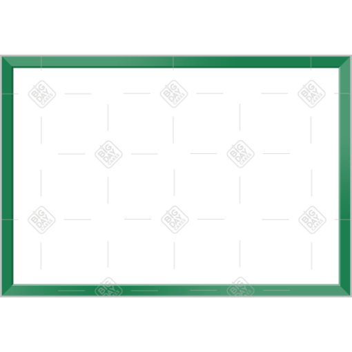 Simple thin green frame - landscape