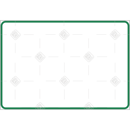 Simple very thin green frame - landscape