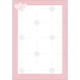 Simple pink hearts top frame - portrait