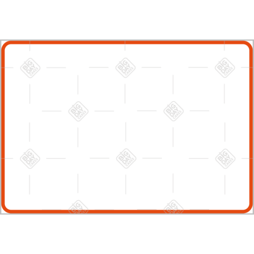Simple very thin orange frame - landscape