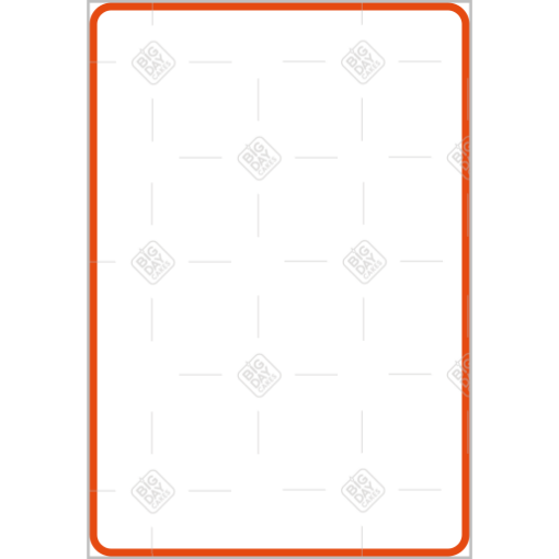 Simple orange frame - portrait