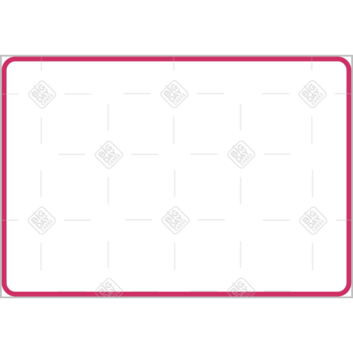 Simple very thin pink frame - landscape
