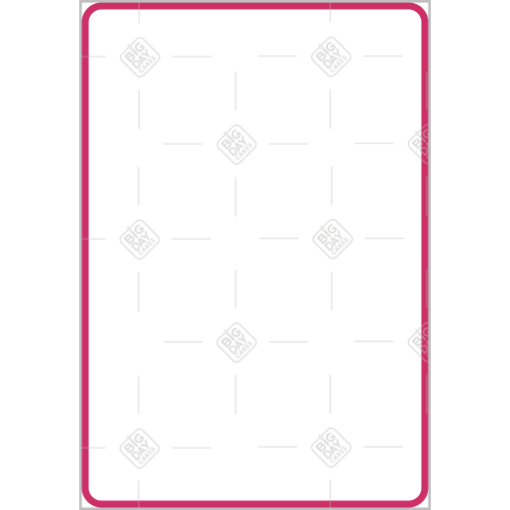 Simple very thin pink frame - portrait