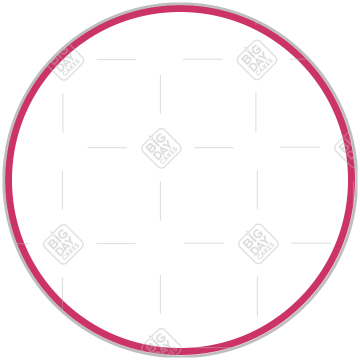 Simple very thin pink frame - round