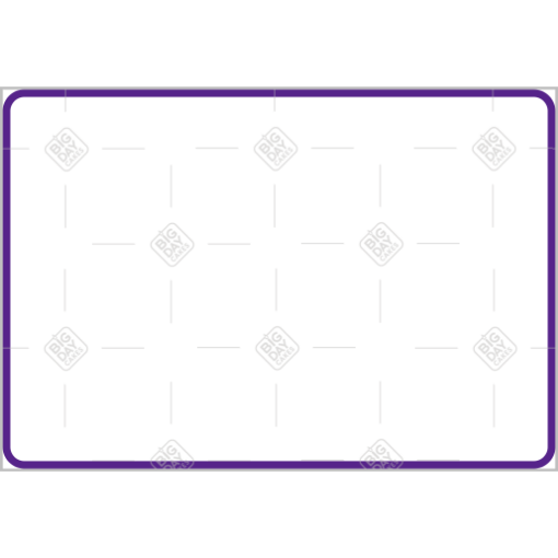 Simple very thin purple frame - landscape