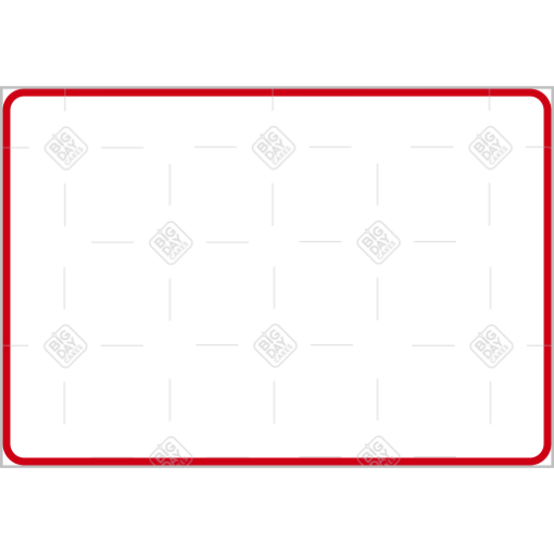 Simple very thin red frame - landscape