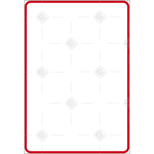 Simple very thin red frame - portrait