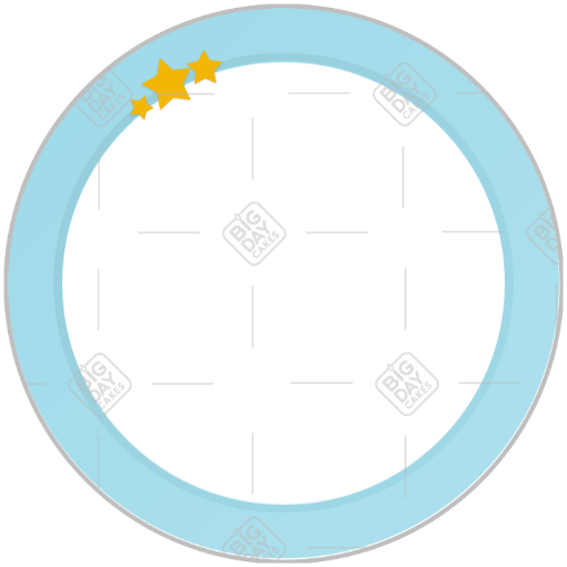 Simple stars frame - round