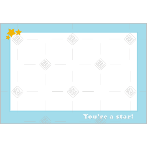 You're a star frame - landscape