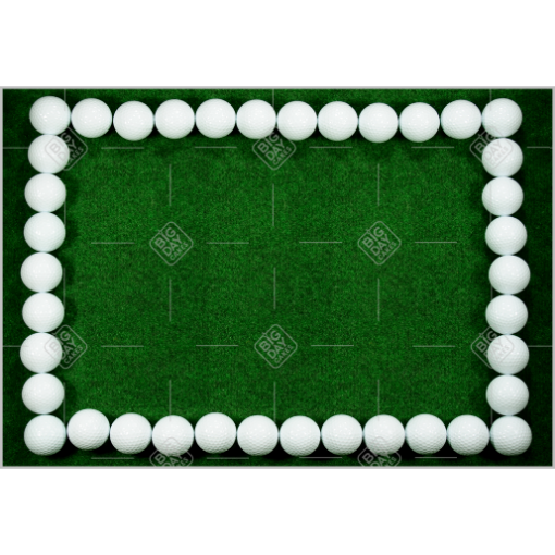 Golf balls topper - landscape