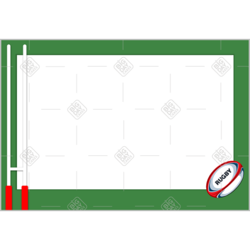 Rugby posts frame - landscape