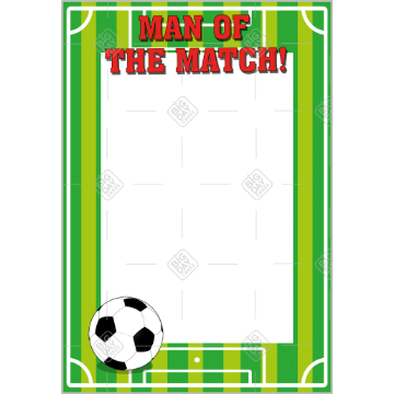 Football Man of the Match frame - portrait
