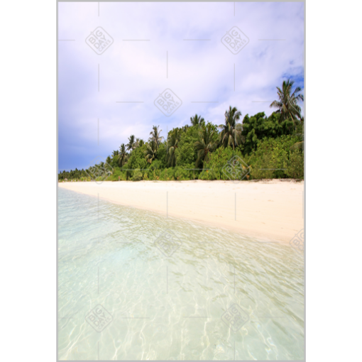 Tropical beach topper - portrait