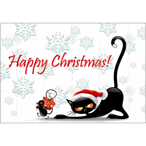Cat and mouse topper - landscape