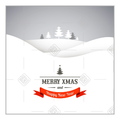 Snowy topper - square