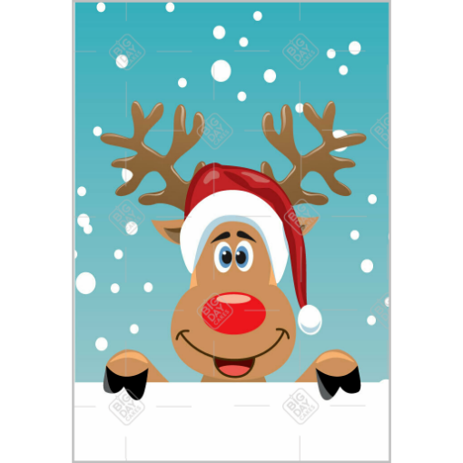 Reindeer topper - portrait